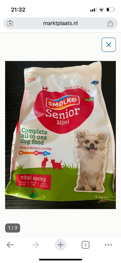 Smolke senior hondenbrokken, Dieren en Toebehoren, Dierenvoeding, Ophalen of Verzenden, Hond