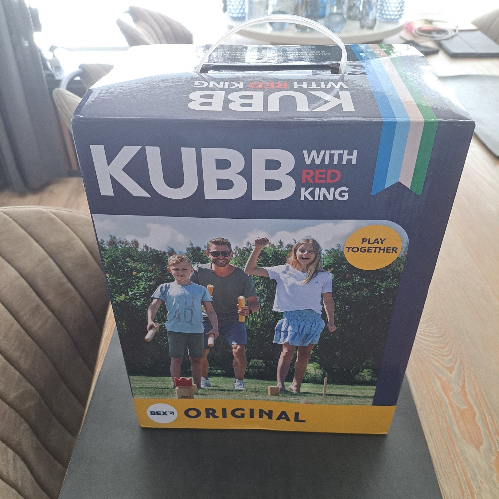 Kubb spel met rode koning - BEX Original, Ophalen