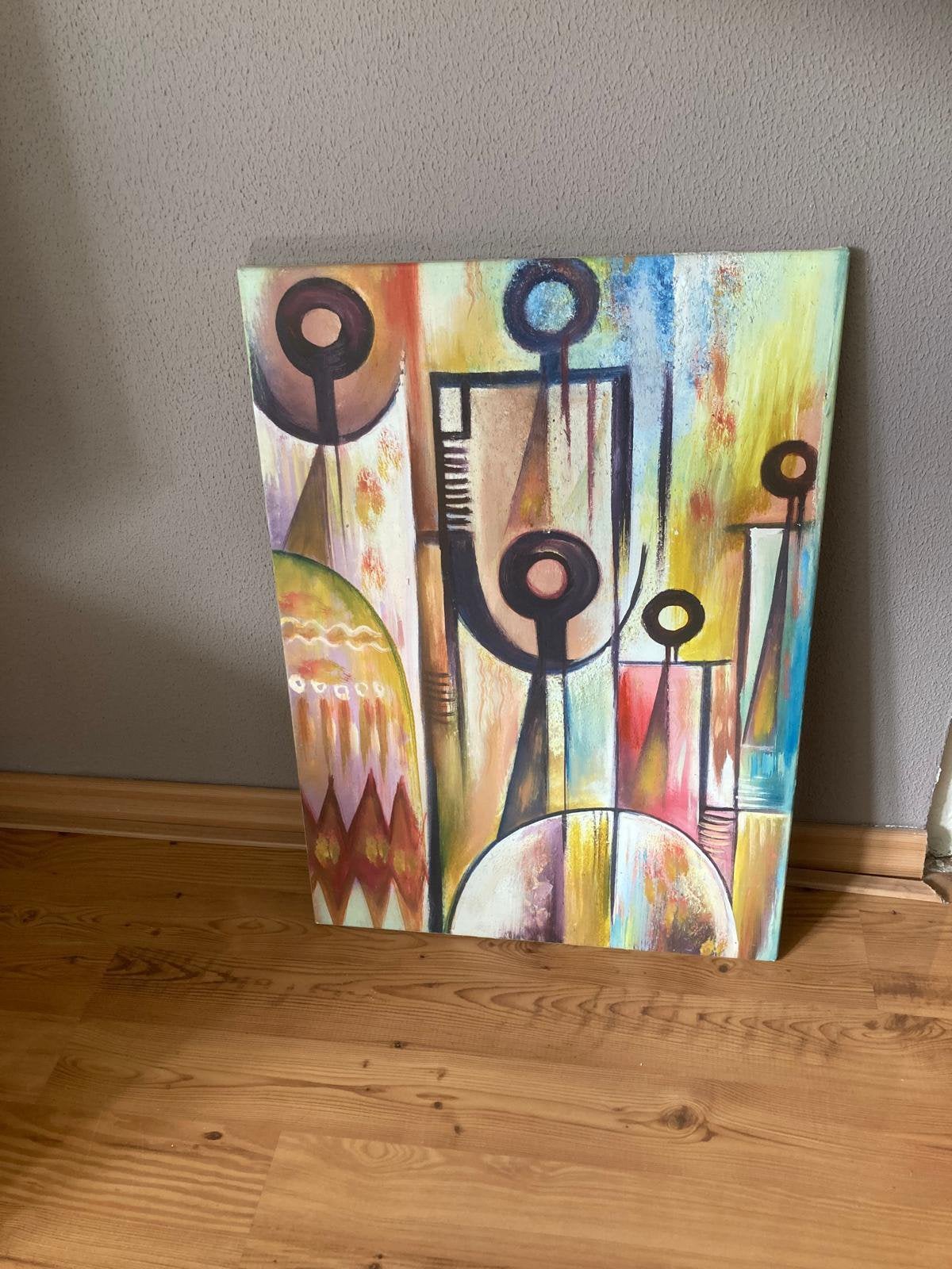 Echt schilderij uit Gambia, Ophalen