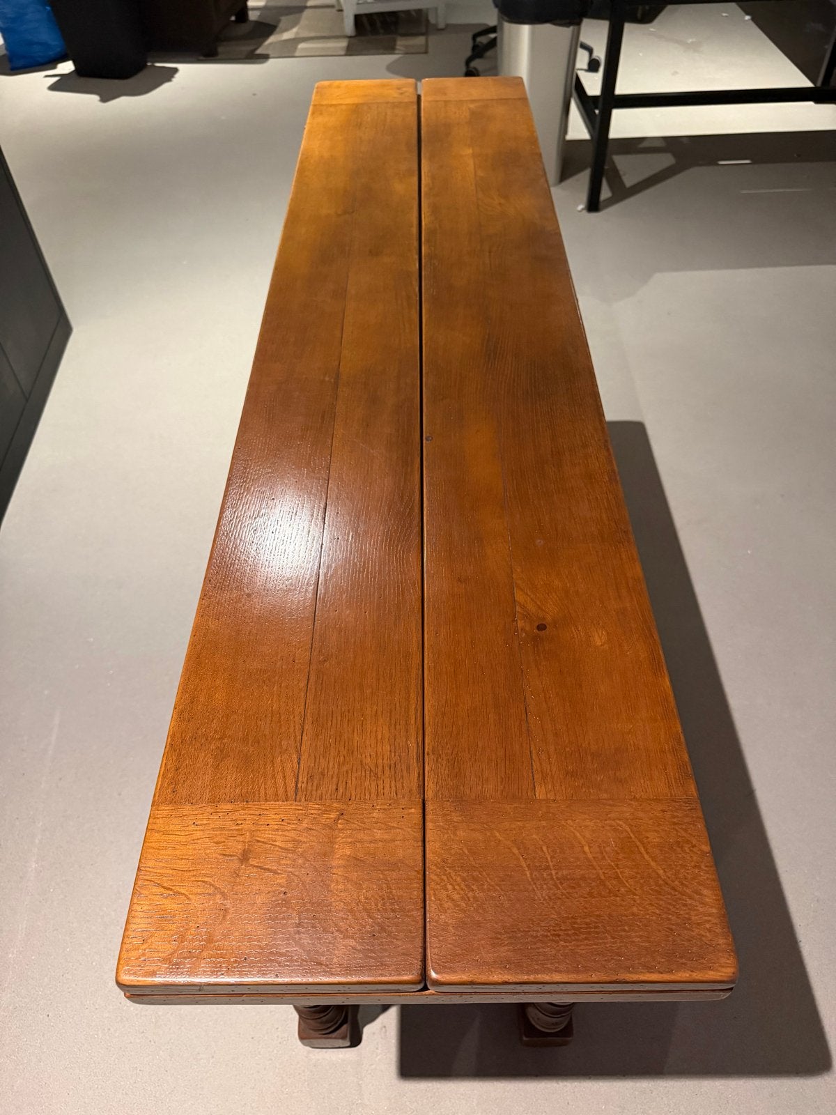 Antieke eikenhouten gateleg tafel met lade, Antiek en Kunst, Ophalen
