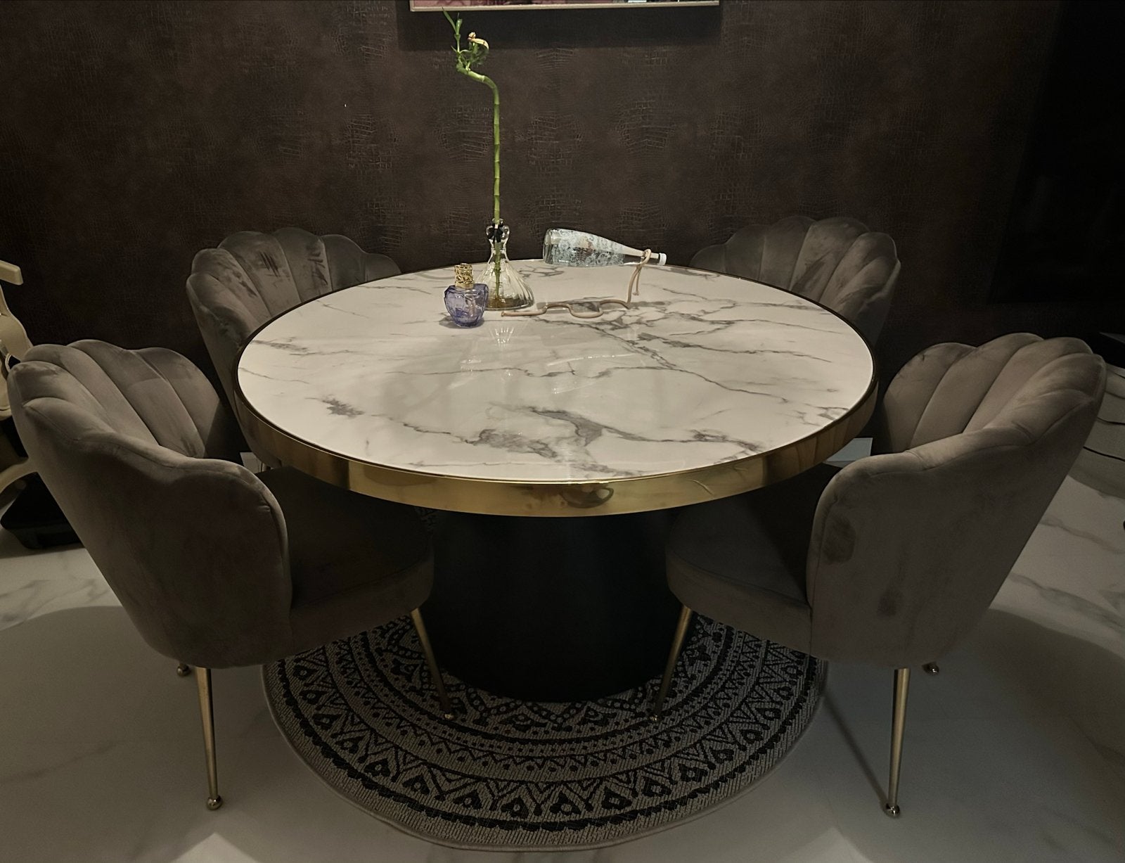 Richmond Design Tafelset: Eettafel, Salontafel, Bijzettafel, Ophalen, Gebruikt, Rond, 50 tot 100 cm