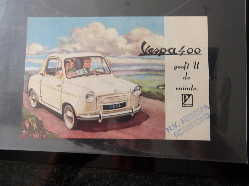 Vintage Vespa 400 folder 1959 - N.V. Nedespa Roermond, Verzenden, Zo goed als nieuw, Overige merken