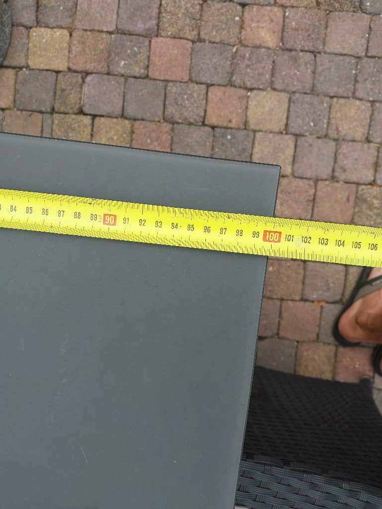 Tuintafel, Tuin en Terras, Ophalen, Gebruikt, Rechthoekig, Overige materialen
