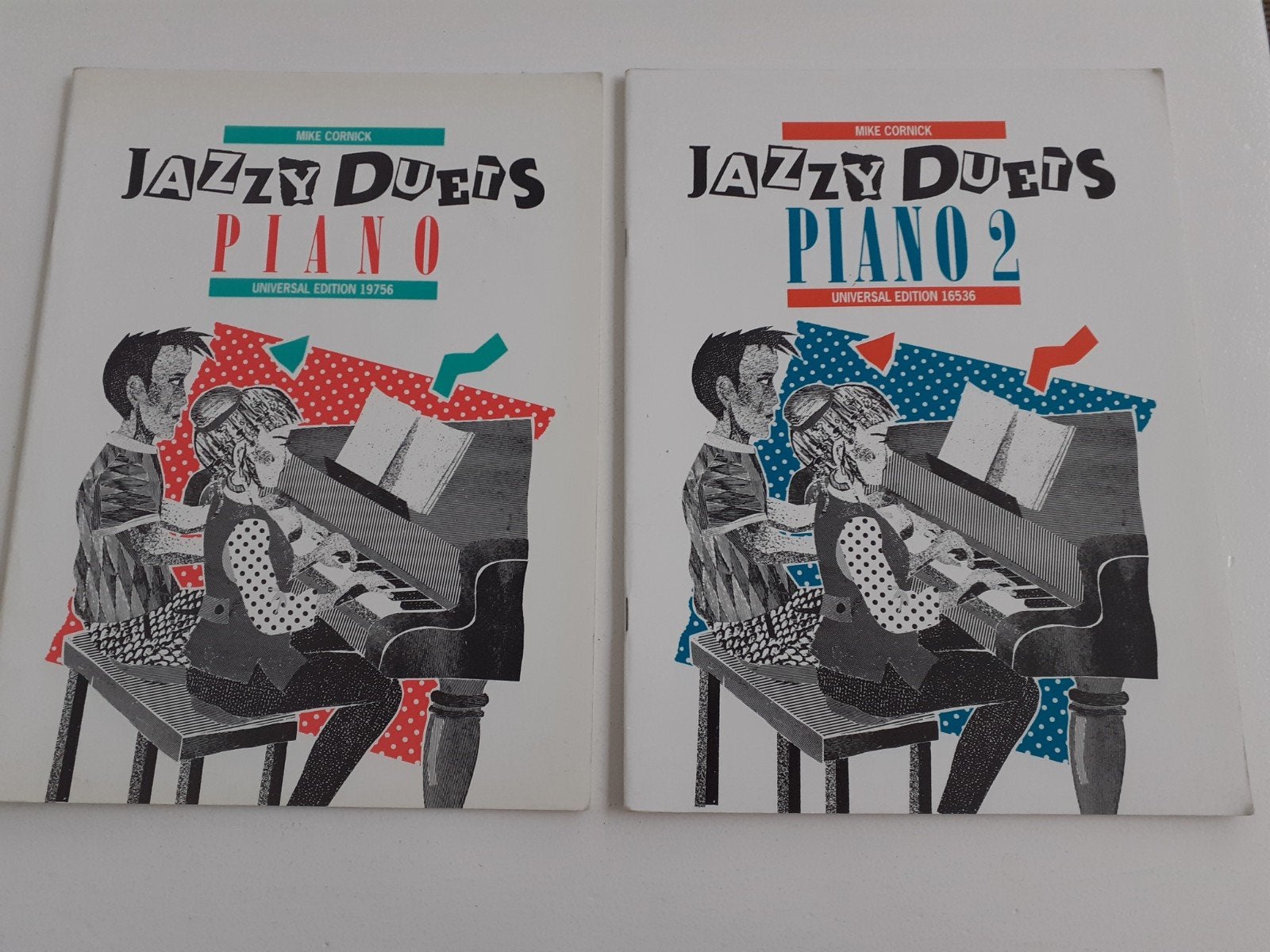 Mike Cornick Jazzy Duets Piano 1 & 2 bladmuziek, Gebruikt, Les of Cursus, Ophalen of Verzenden, Jazz
