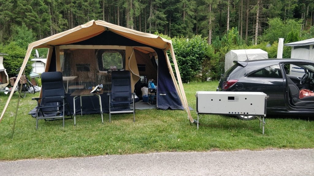 Vouwwagen Trigano, Ophalen, Trigano, Meerkleurig, Aanwezig