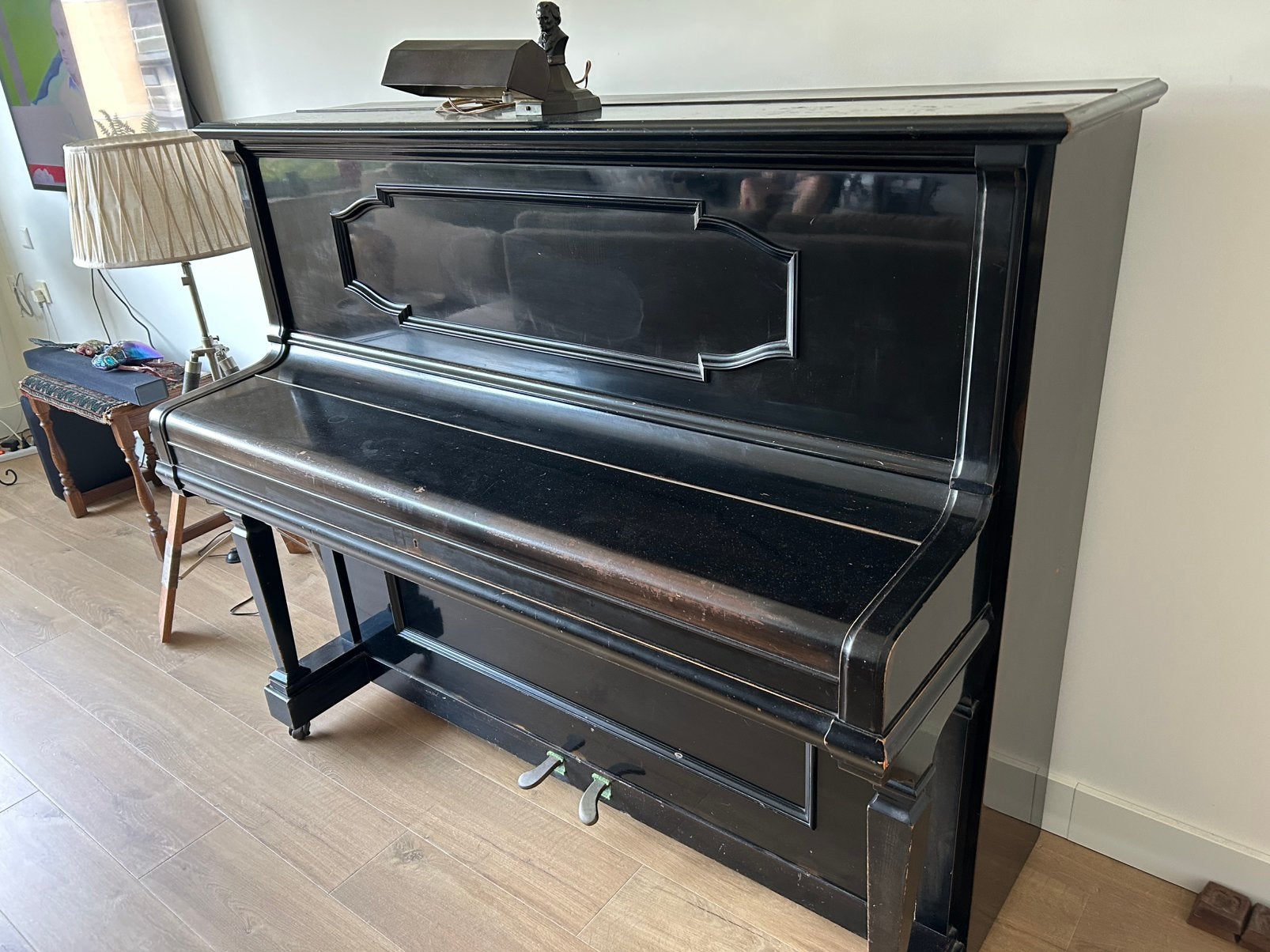 Ibach piano , uit 1936 zwart met mooi toetsenbord., Muziek en Instrumenten, Piano's, Ophalen, Gebruikt, Zwart, Piano