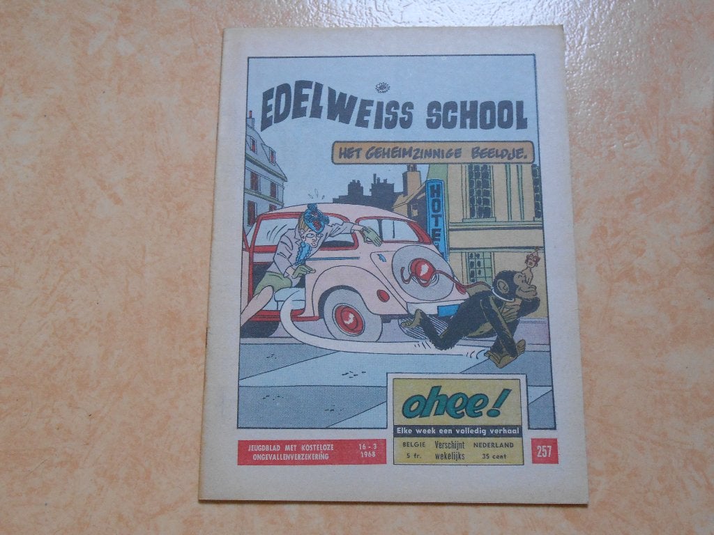 Ohee 257 Het geheimzinnige beeldje 1968., Eén stripboek, Ophalen of Verzenden, Zo goed als nieuw