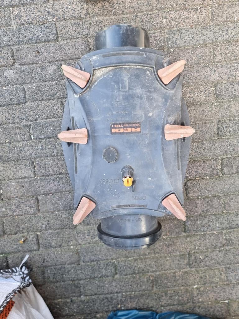 PVC Ontstop.+RVS Keerklep ZW 125 M/S,, Ophalen of Verzenden