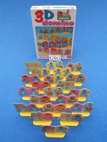 Sesamstraat 3D domino nr. 134-02, Ophalen, Zo goed als nieuw