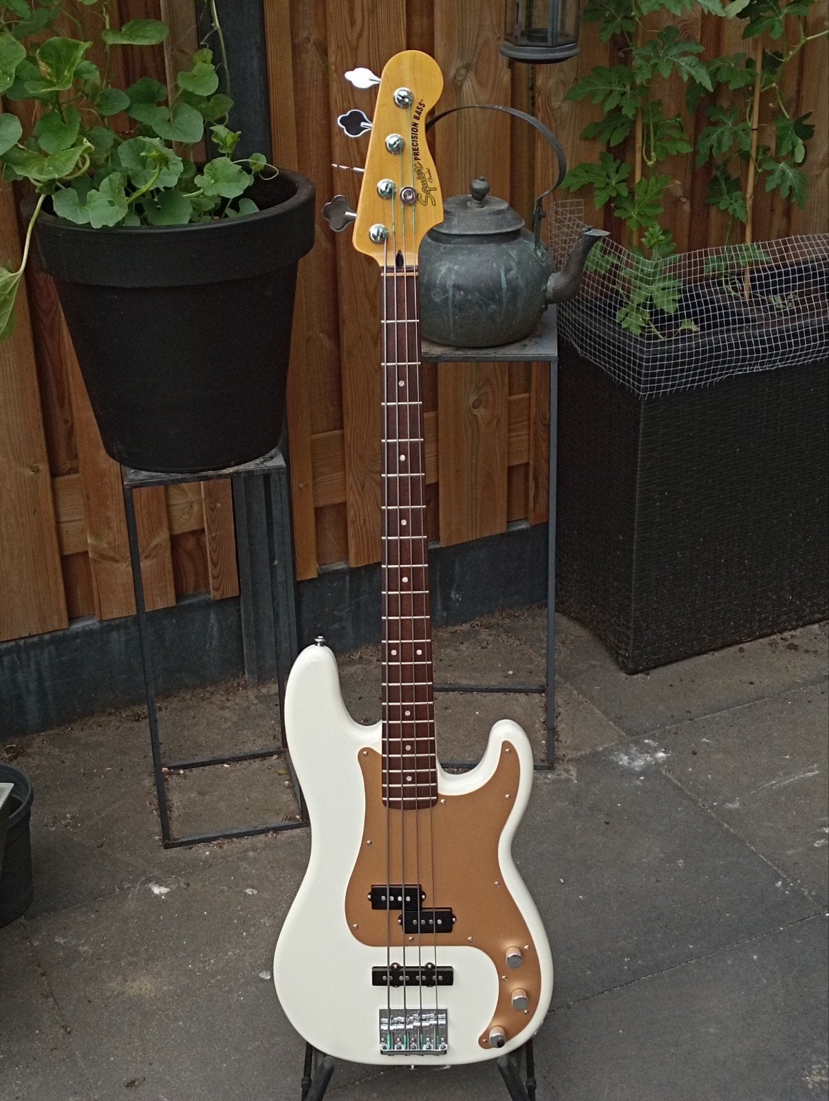 Squier Vintage Modified PJ basgitaar - Zo goed als nieuw, Muziek en Instrumenten, Snaarinstrumenten | Gitaren | Bas, Ophalen, Zo goed als nieuw