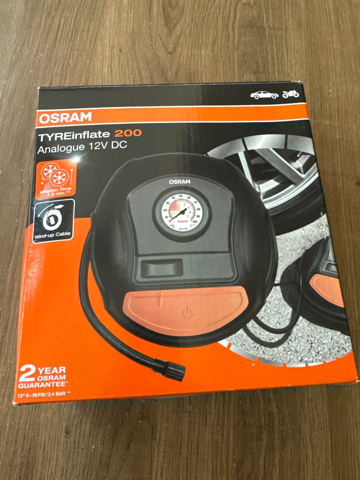 OSRAM TYREinflate 200 Analoge 12V DC Bandenpomp, Ophalen of Verzenden, Nieuw