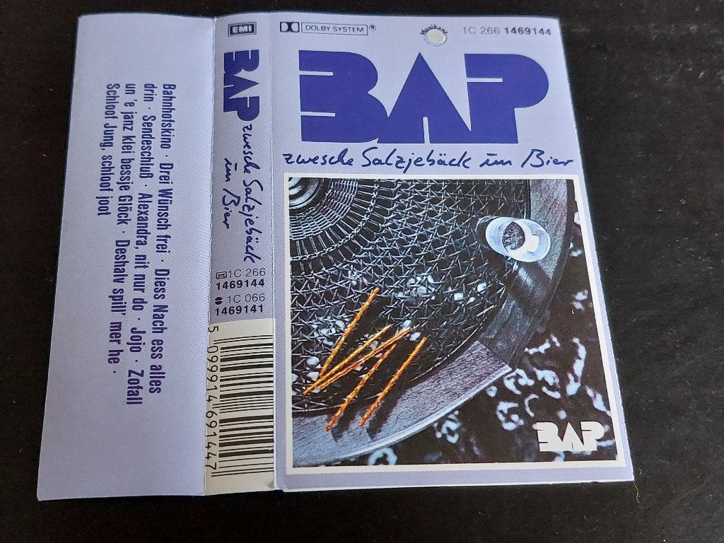 BAP - ZWESCHE SALZJEBÄCK UN BIER (MC), Cd's en Dvd's, Cassettebandjes, Zo goed als nieuw, Origineel, Pop, 1 bandje, Ophalen of Verzenden