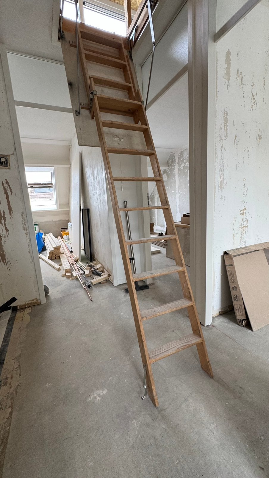 DEBO vlizotrap / zoldertrap, Doe-het-zelf en Verbouw, Ladders en Trappen, Ophalen, Gebruikt, Trap, Opvouwbaar of Inschuifbaar