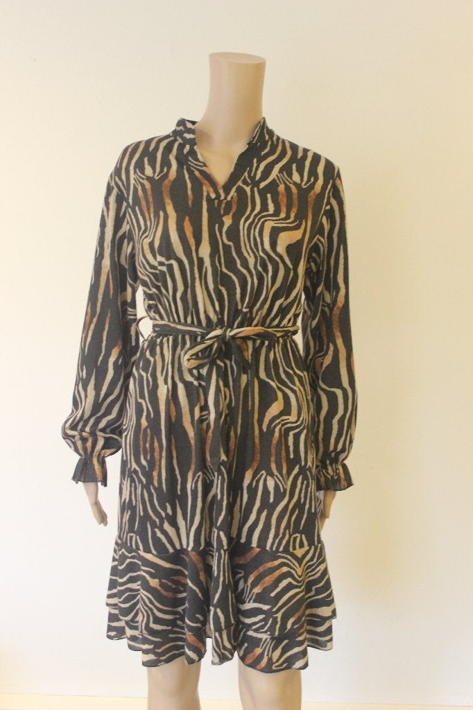 Pescara dierenprintjurk maat XL, Meerkleurig, ., Maat 42/44 (L), Pescara