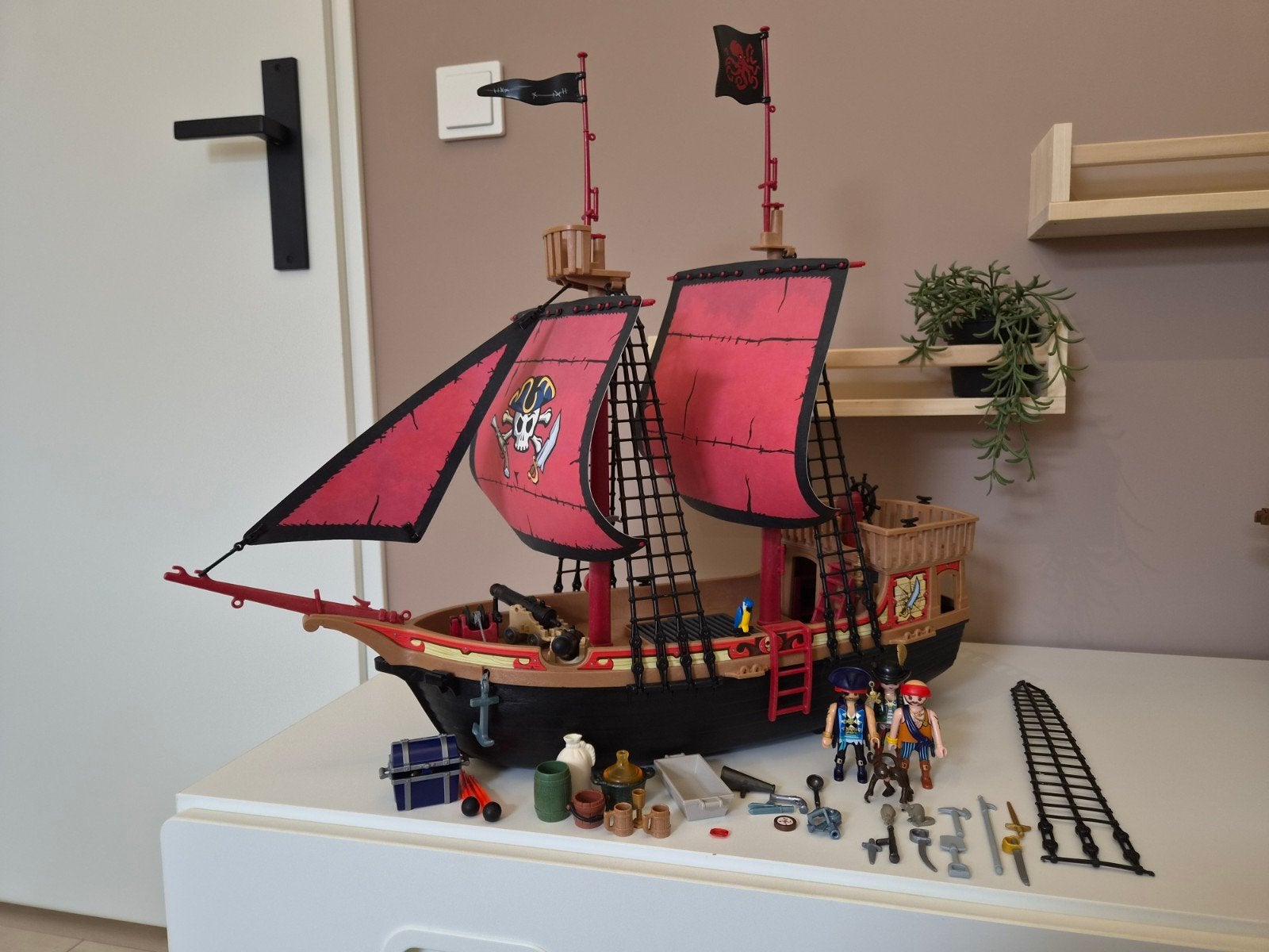 Playmobil Piratenschip 70411, Kinderen en Baby's, Speelgoed | Playmobil, Ophalen of Verzenden, Zo goed als nieuw, Complete set