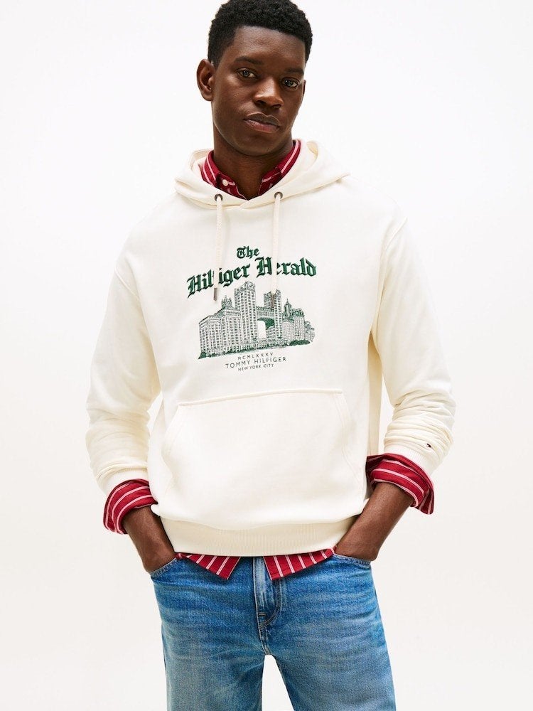 Tommy hilfiger geborduurd logo hoodie nieuw, Meerkleurig, Tommy Hilfiger, Ophalen of Verzenden, Maat 56/58 (XL)