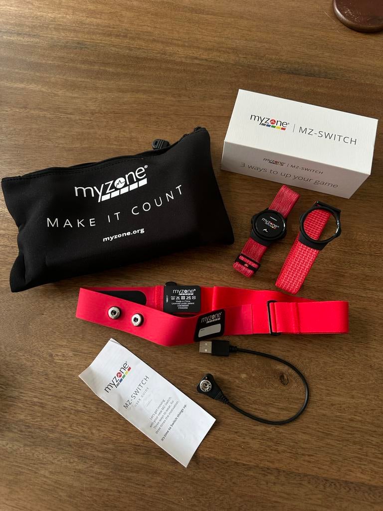 Myzone MZ-Switch activity tracker, IOS, Ophalen of Verzenden, Zo goed als nieuw, Waterdicht