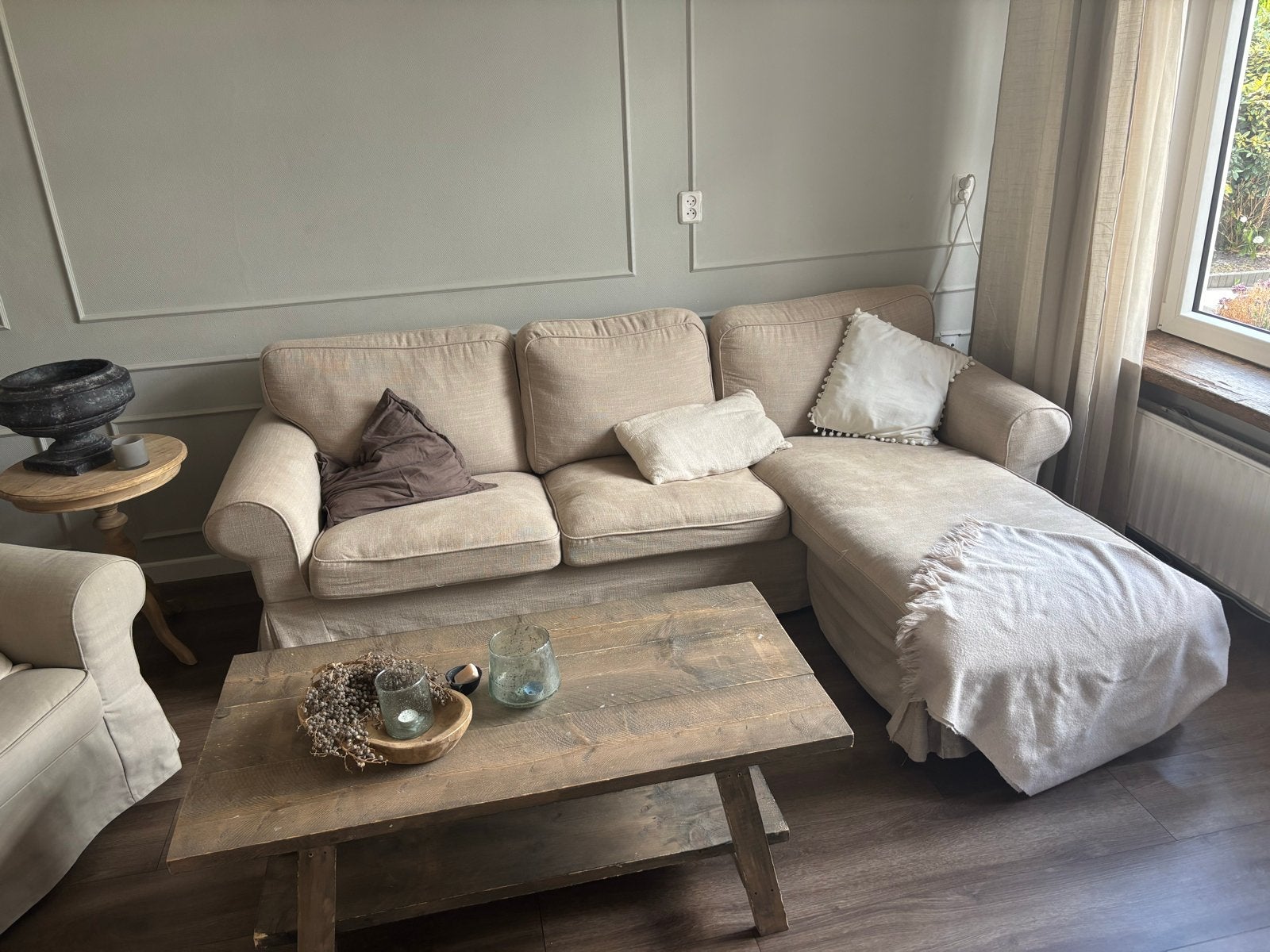 IKEA Hoekbank ektorp  - Zo goed als nieuw, Huis en Inrichting, Ophalen, 250 tot 300 cm, Hoekbank, Zo goed als nieuw