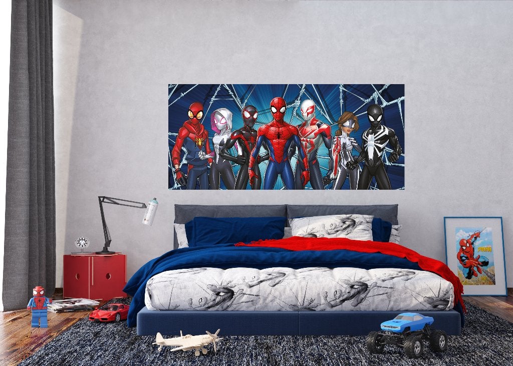 Spiderman behang poster Friends, 202 x 90 cm * Muurdeco4kids, Verzenden, Nieuw