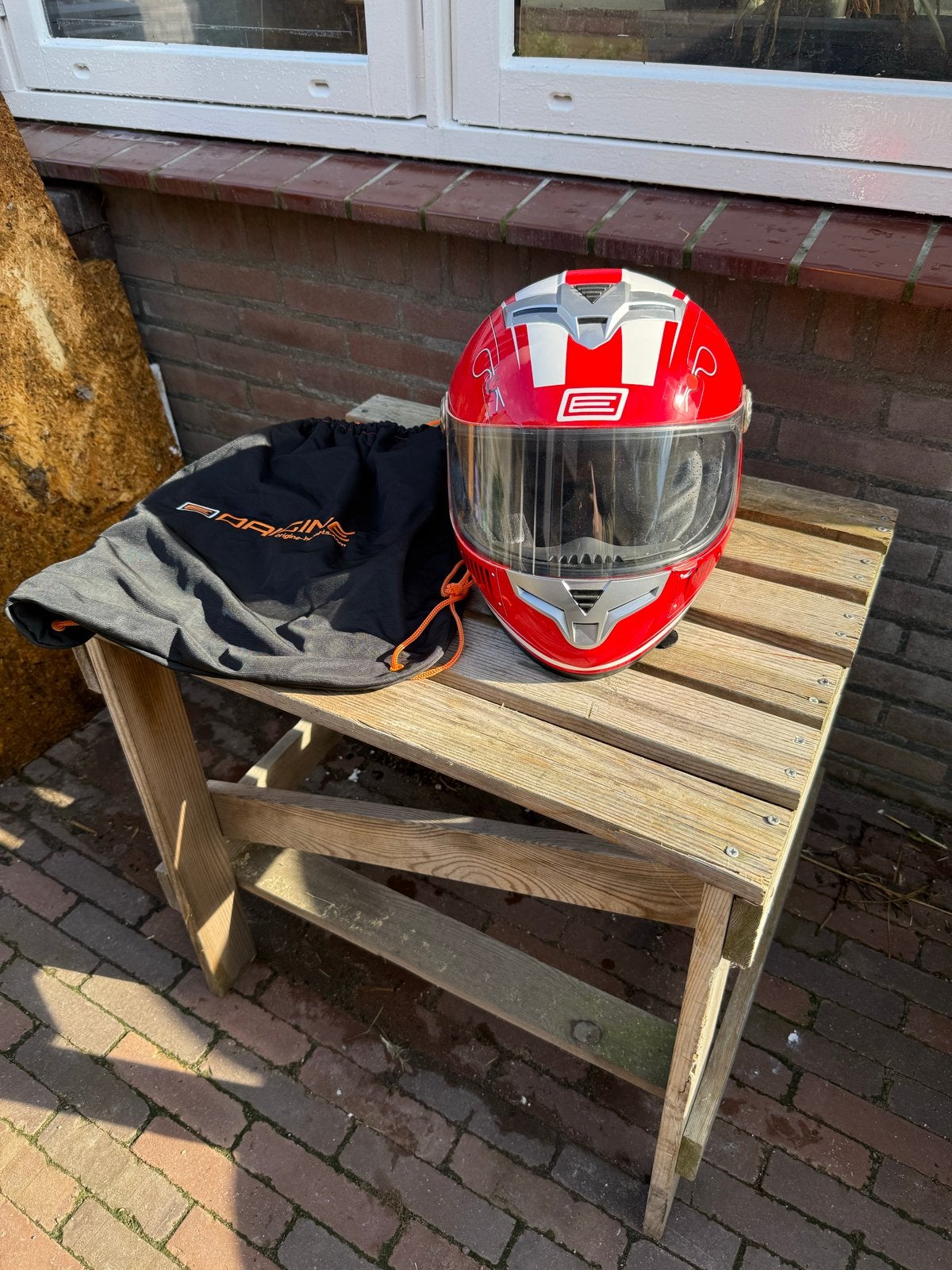 Origine Scuderia Corse Motorhelm Rood Maat S, Ophalen