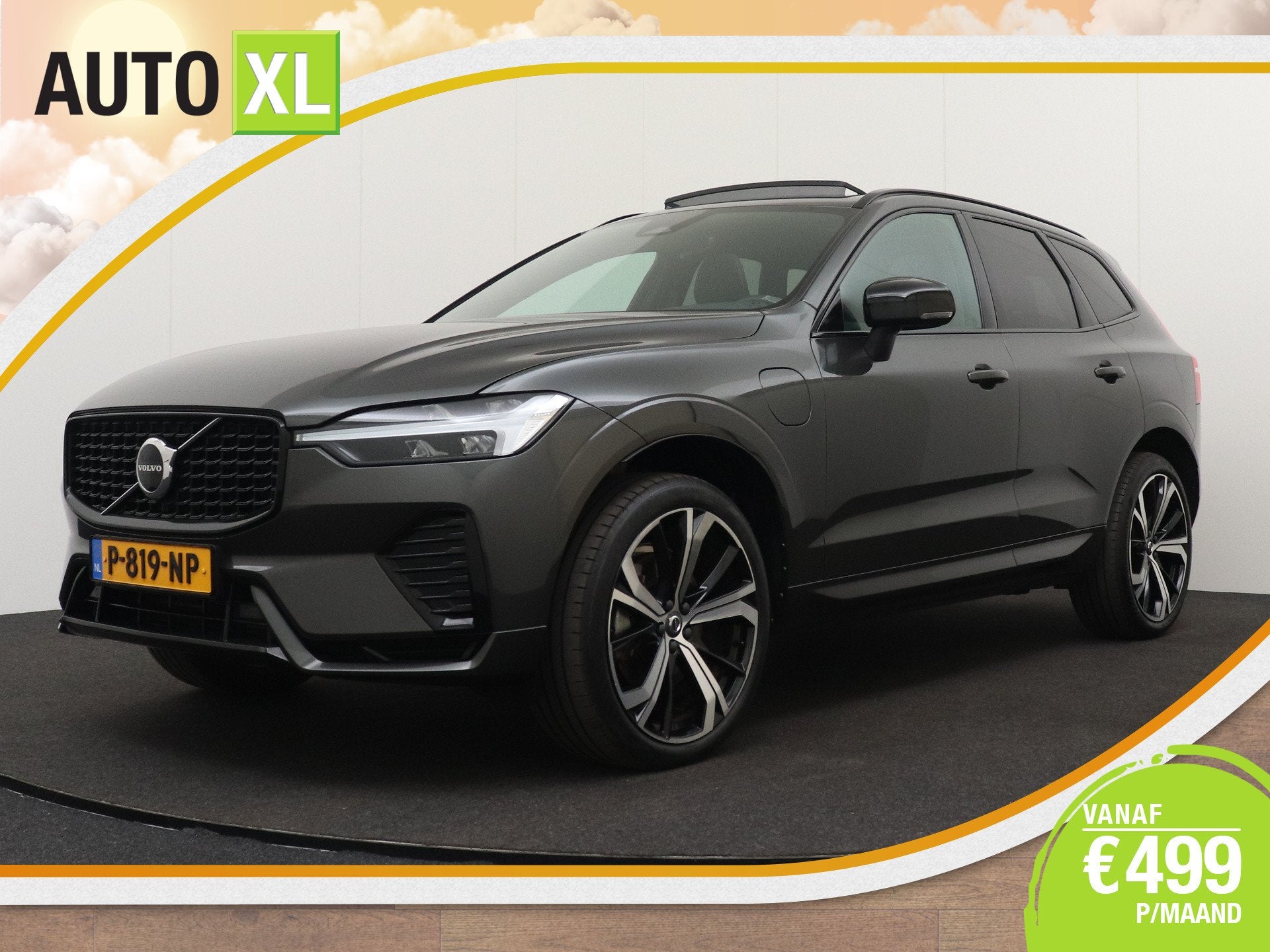 Volvo XC60 2.0 T6 PHEV AWD R-Design Pano-dak Elek.Trekhaak S, Auto's, Automaat, Gebruikt, 4 cilinders, 1969 cc