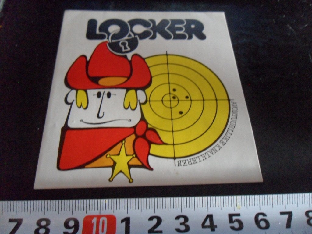 sticker LOCKER avontuurlijke knalkleren, Ophalen, Zo goed als nieuw