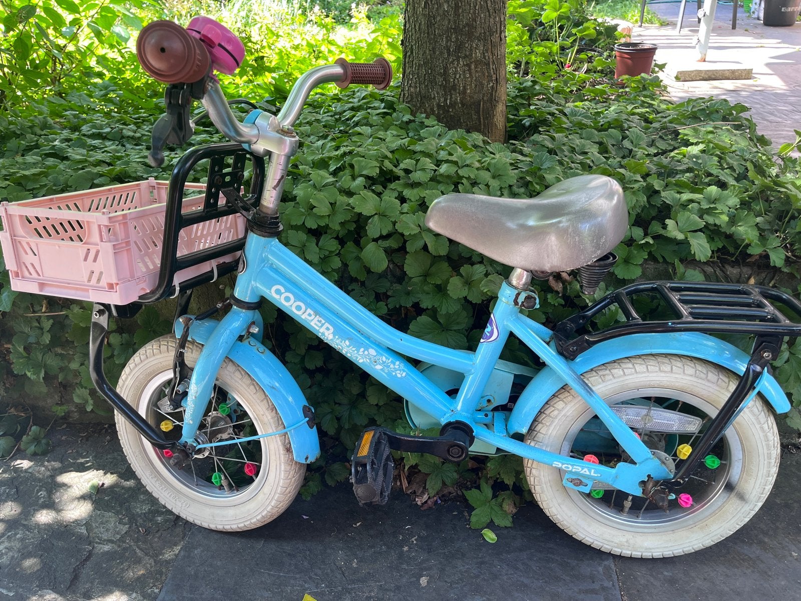 Popal Cooper 16 inch transportfiets, Terugtraprem, Zijwieltjes, Ophalen of Verzenden, 16 tot 20 inch