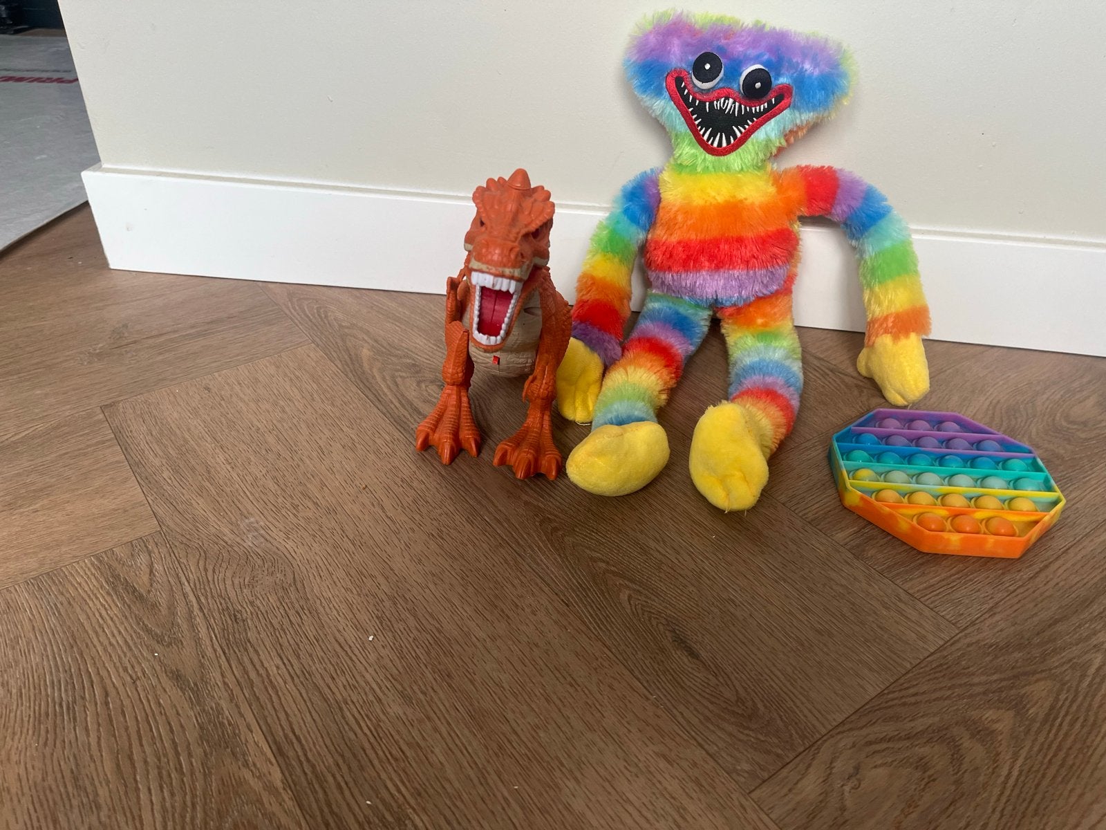 Huggy Wuggy, dinosaurus en Pop It set, Ophalen, Gebruikt, Jongen of Meisje