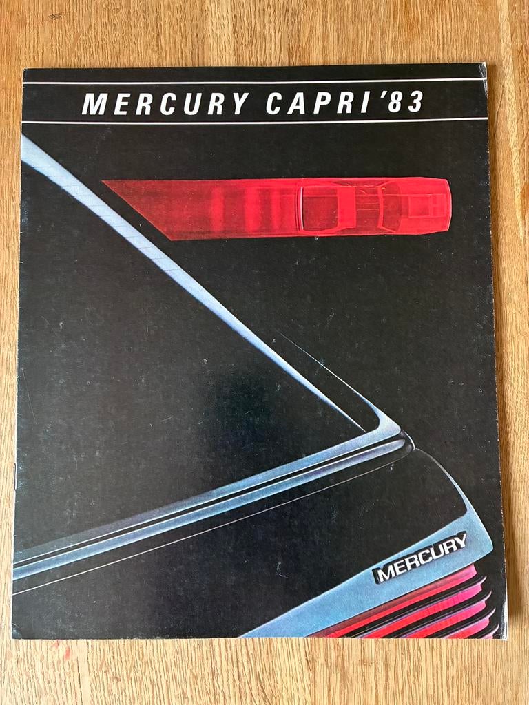 1983 Mercury Capri brochure, Ophalen of Verzenden, Zo goed als nieuw, Overige merken