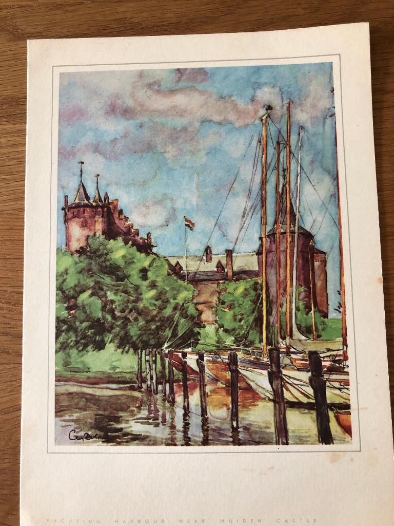 Menukaart Holland Am. Line SS Rotterdam 1962 Tourist Class, Ophalen of Verzenden, Gebruikt, Motorboot, Kaart, Foto of Prent