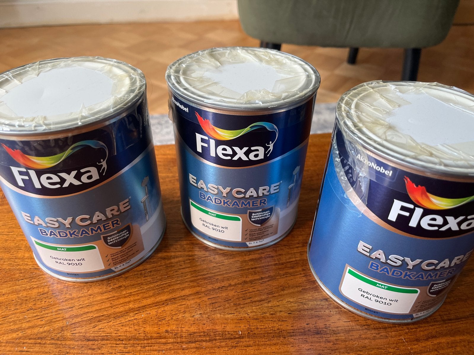 Flexa EasyCare Badkamer Verf - Gebroken Wit RAL 9010, Flexa, Flexa, Wit, Nieuw