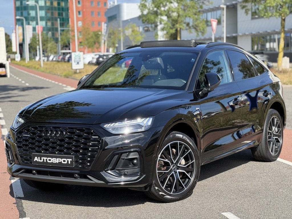 Audi Q5 Sportback 50 TFSI e S-Line Black Ed. Pano Sfeerverli, Automaat, 14 kWh, Gebruikt, 4 cilinders