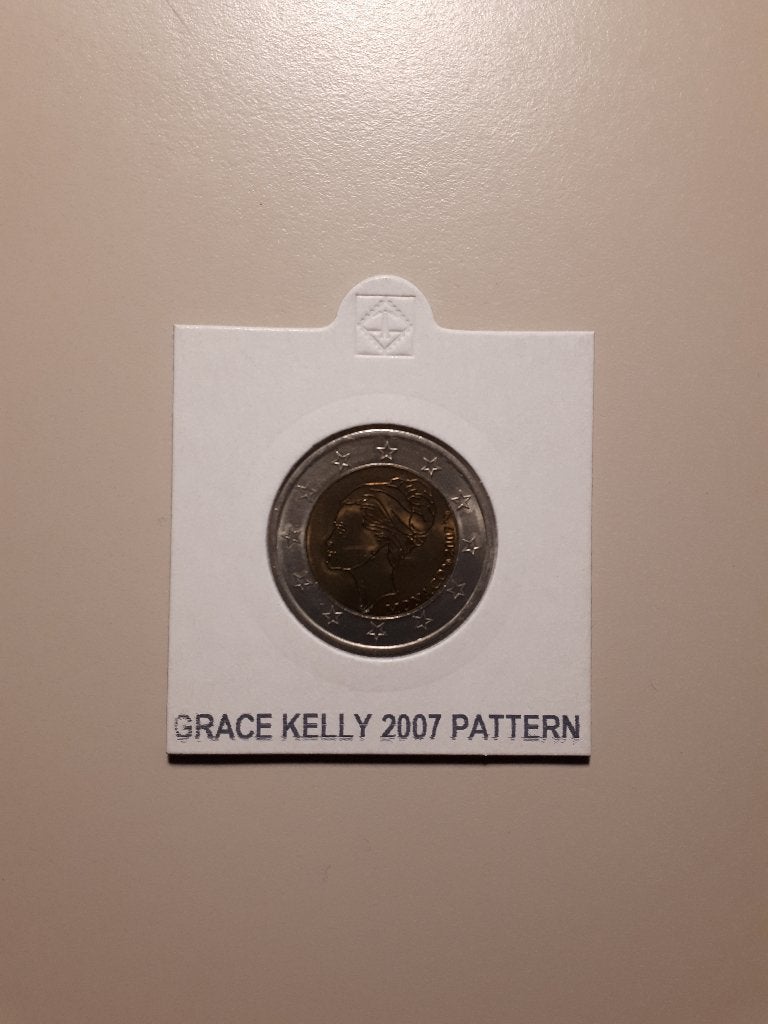 Monaco 2007: 2 Euro Grace Kelly (UNC, Pattern), Verzenden, Monaco, 2 euro