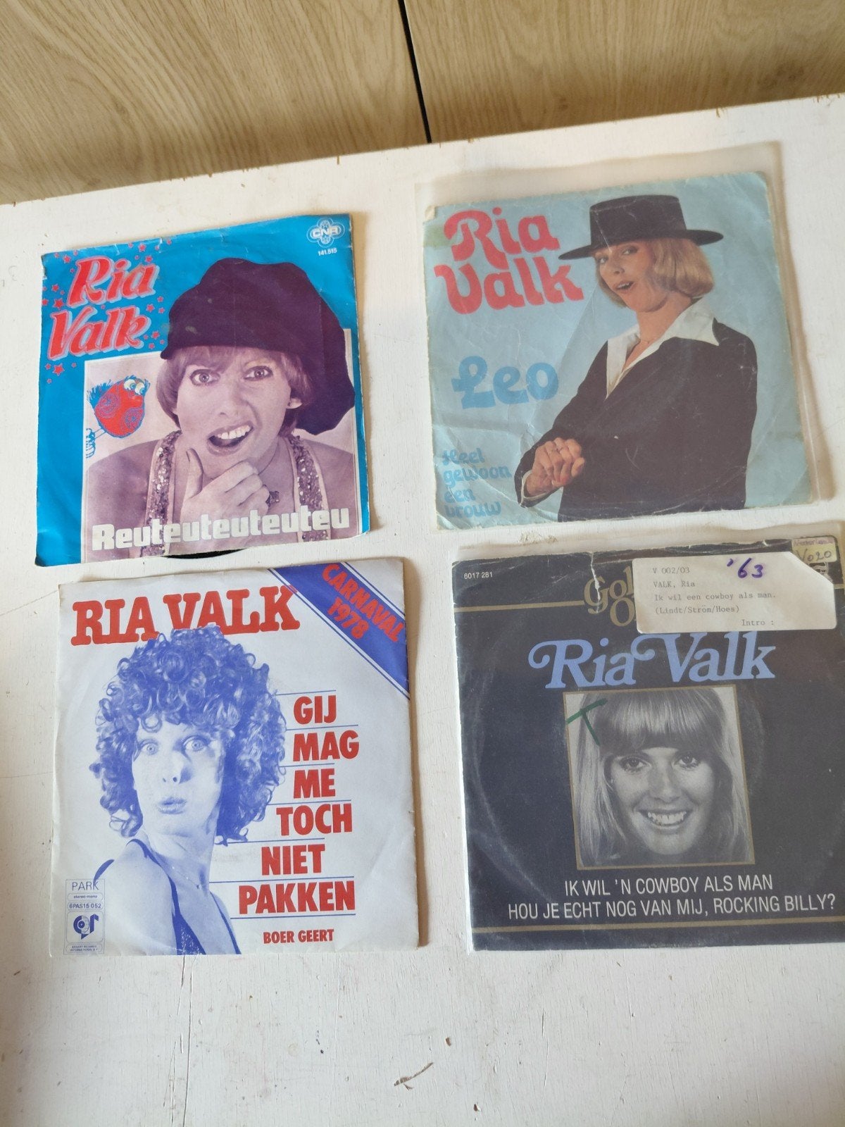 Ria Valk - Diverse Singles (4 stuks), Gebruikt, 7 inch, EP, Nederlandstalig