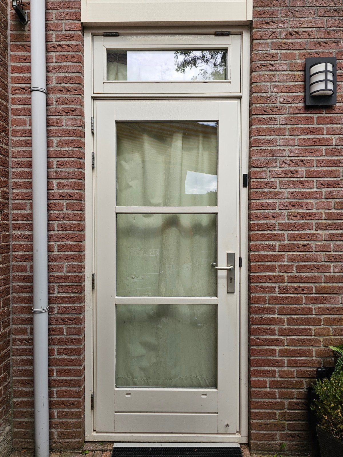 Buitendeur met glaspanelen HR++, Ophalen, Gebruikt, 80 tot 100 cm, Buitendeur