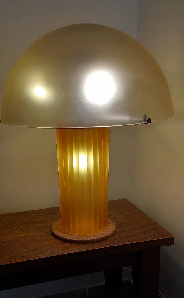 Design lamp Murano Cenedese Vetri, Huis en Inrichting, Lampen | Tafellampen, Ophalen, 56 cm, Handgemaakt, Design