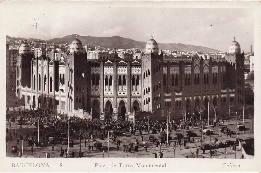 703-232-053 Barcelona Plaza De Toros Monumental, Verzenden, Voor 1920, Spanje