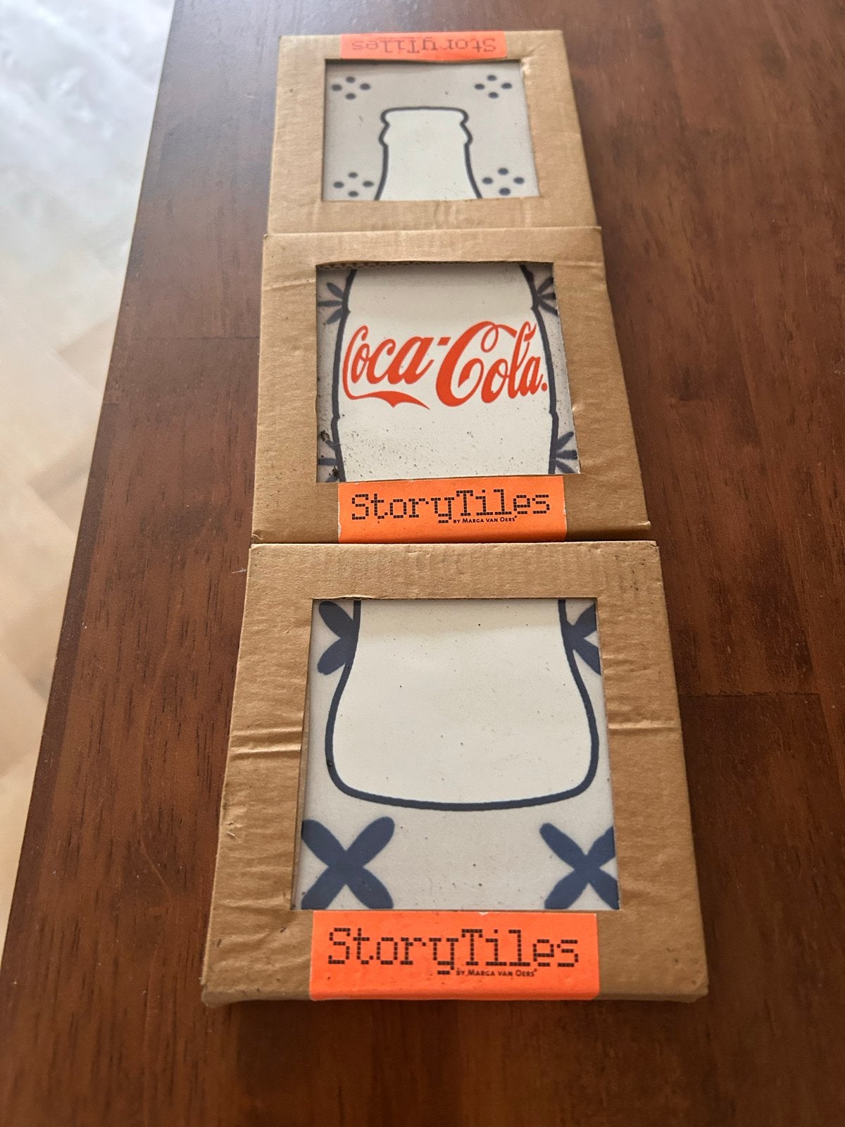 StoryTiles Coca-Cola en Delfts Blauw set van 3, Ophalen of Verzenden
