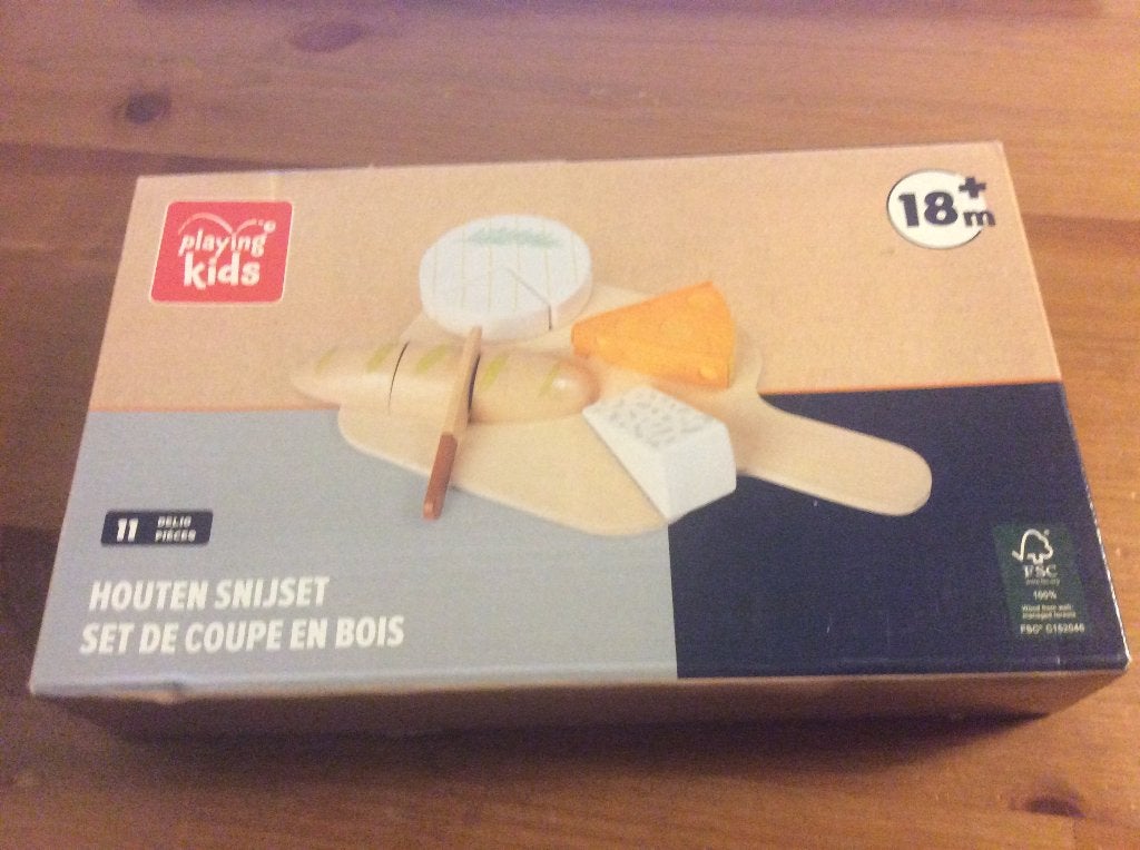 playing kids houten snijset kaasplank. Nieuw in doos, Ophalen of Verzenden, Nieuw