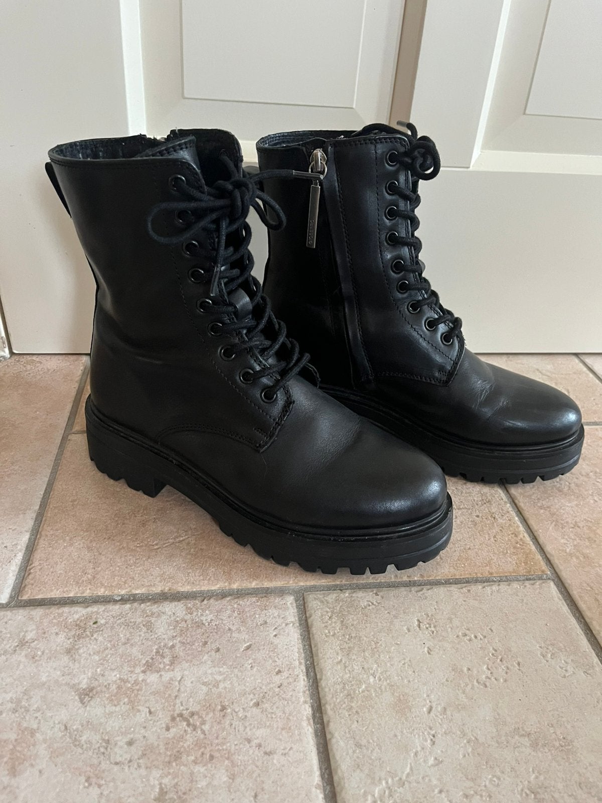 Prachtige zwart leren Gioseppo laarsjes Boots Booties mt 37, Ophalen of Verzenden, Nieuw