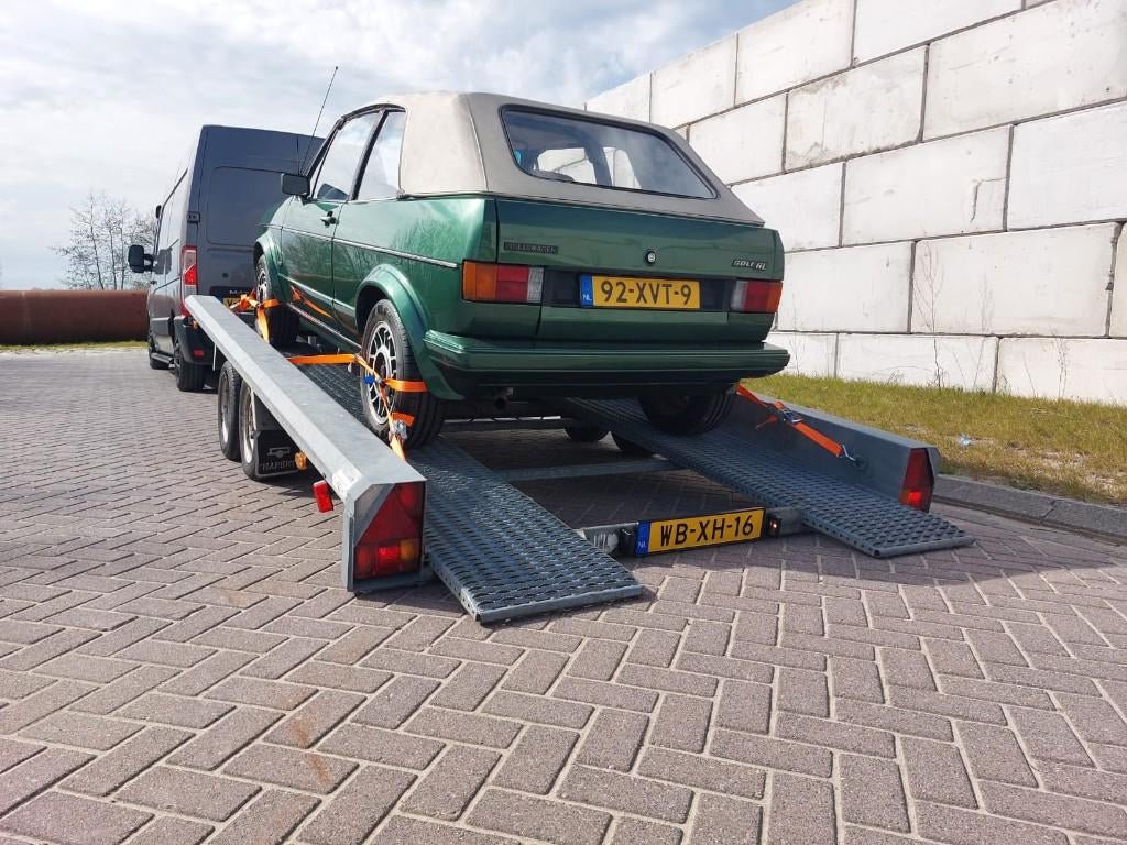 Kantelbare autotrailer te huur autoambulance autotransporter, Met chauffeur, Aanhangwagen