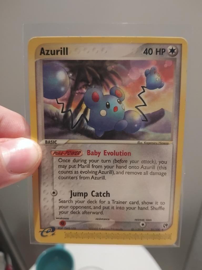 Pokémon Kaart Azurill 40 HP - EX Dragon Set, Ophalen of Verzenden, Zo goed als nieuw, Losse kaart