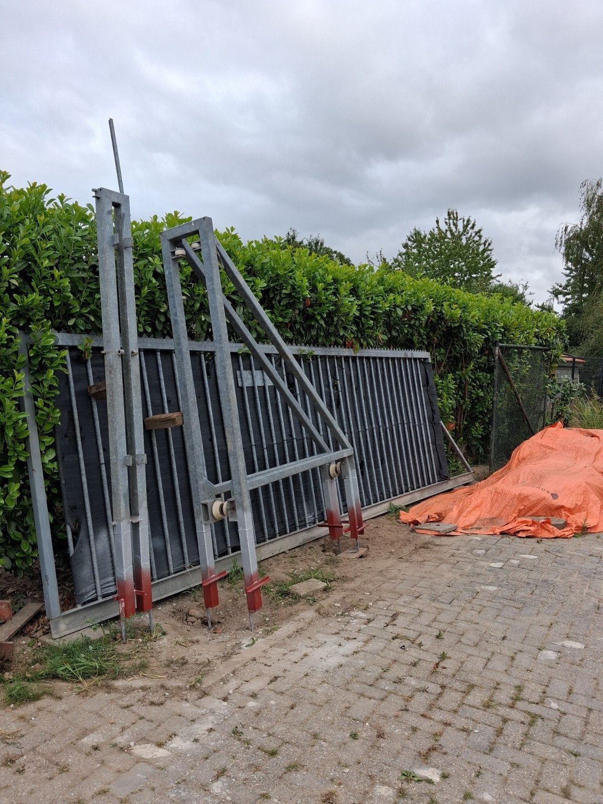 Rol(schuif)poort, Tuin en Terras, Tuinhekken en Hekwerk, Ophalen, IJzer, Spijlenhekwerk, Met poort