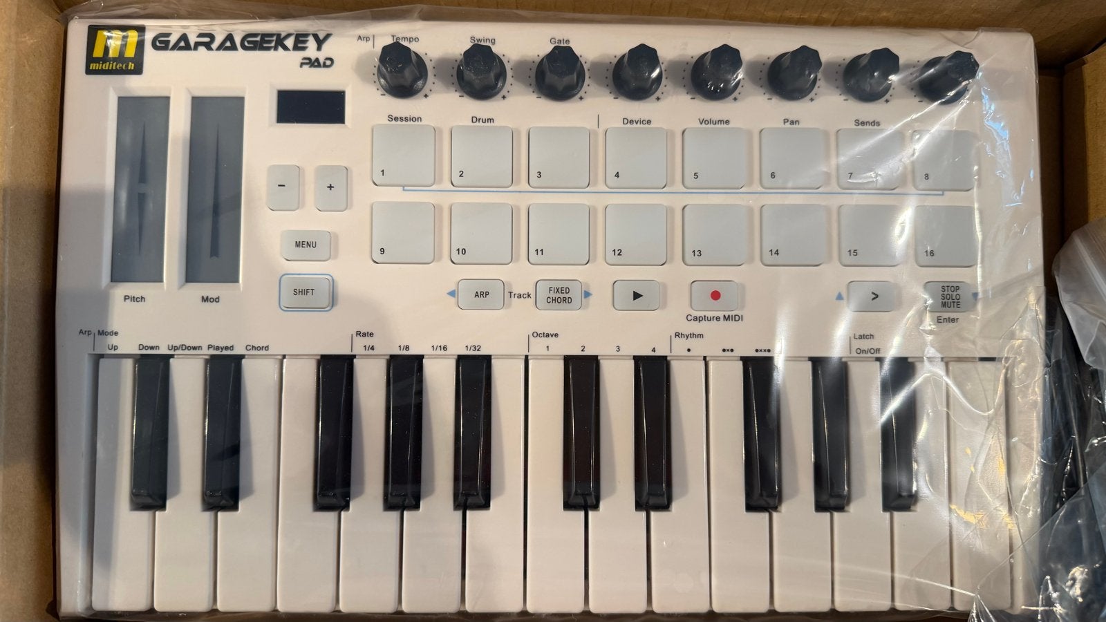 Miditech Garagekey PAD USB MIDI Controller Keyboard, Overige merken, Midi-aansluiting, Nieuw, Overige aantallen