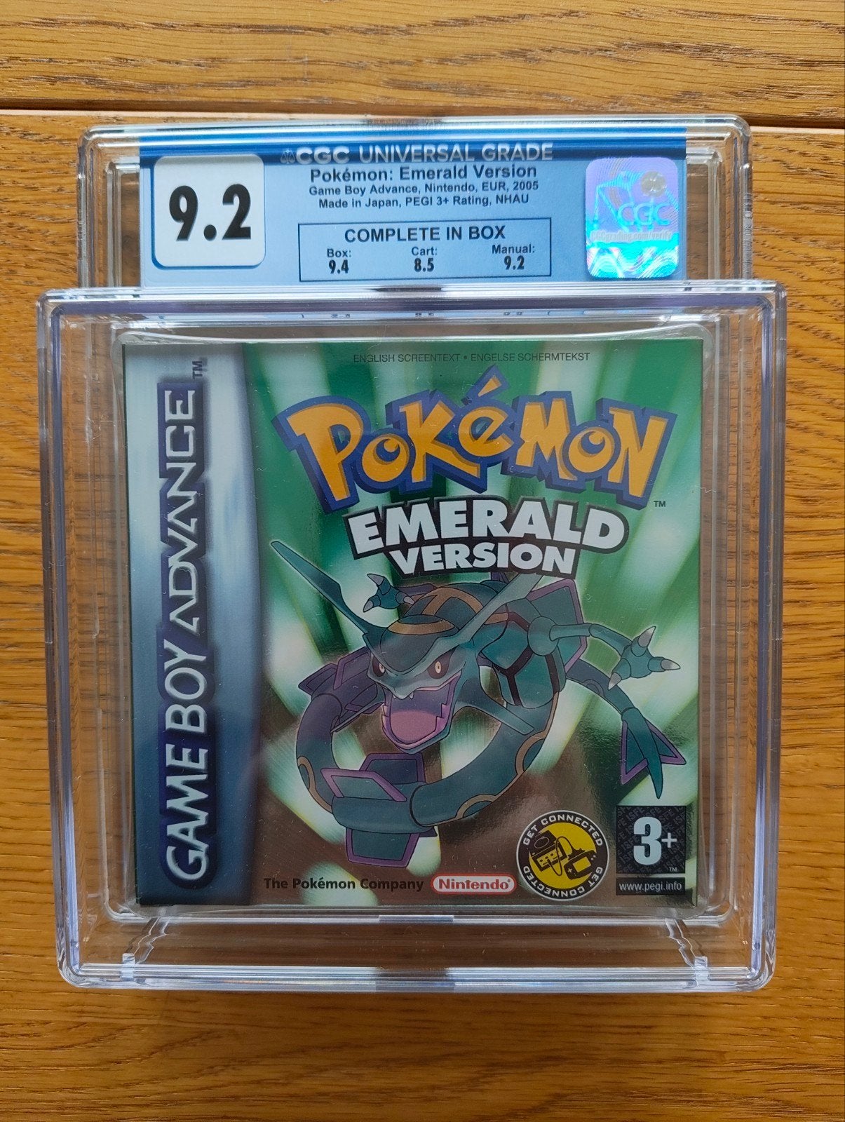 Pokémon Emerald Version (EUR/PAL) – CGC 9.2 CIB, Spelcomputers en Games, Games | Nintendo Game Boy, Avontuur en Actie, 1 speler