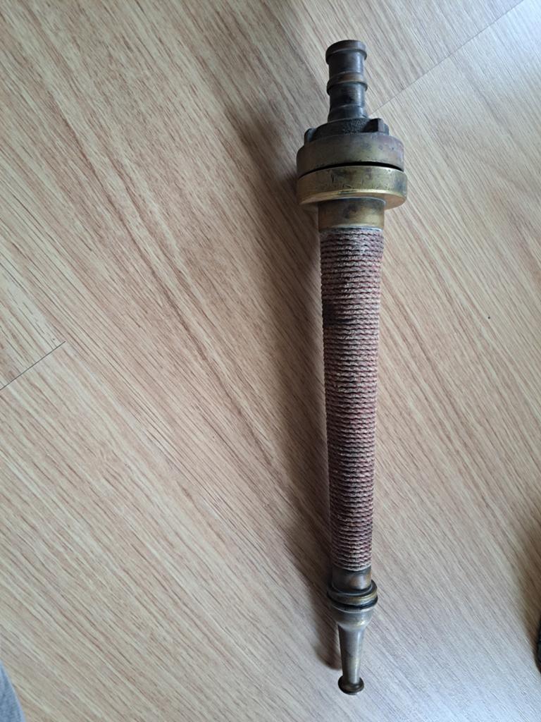 Brandweerspuit antiek koper messing, Ophalen