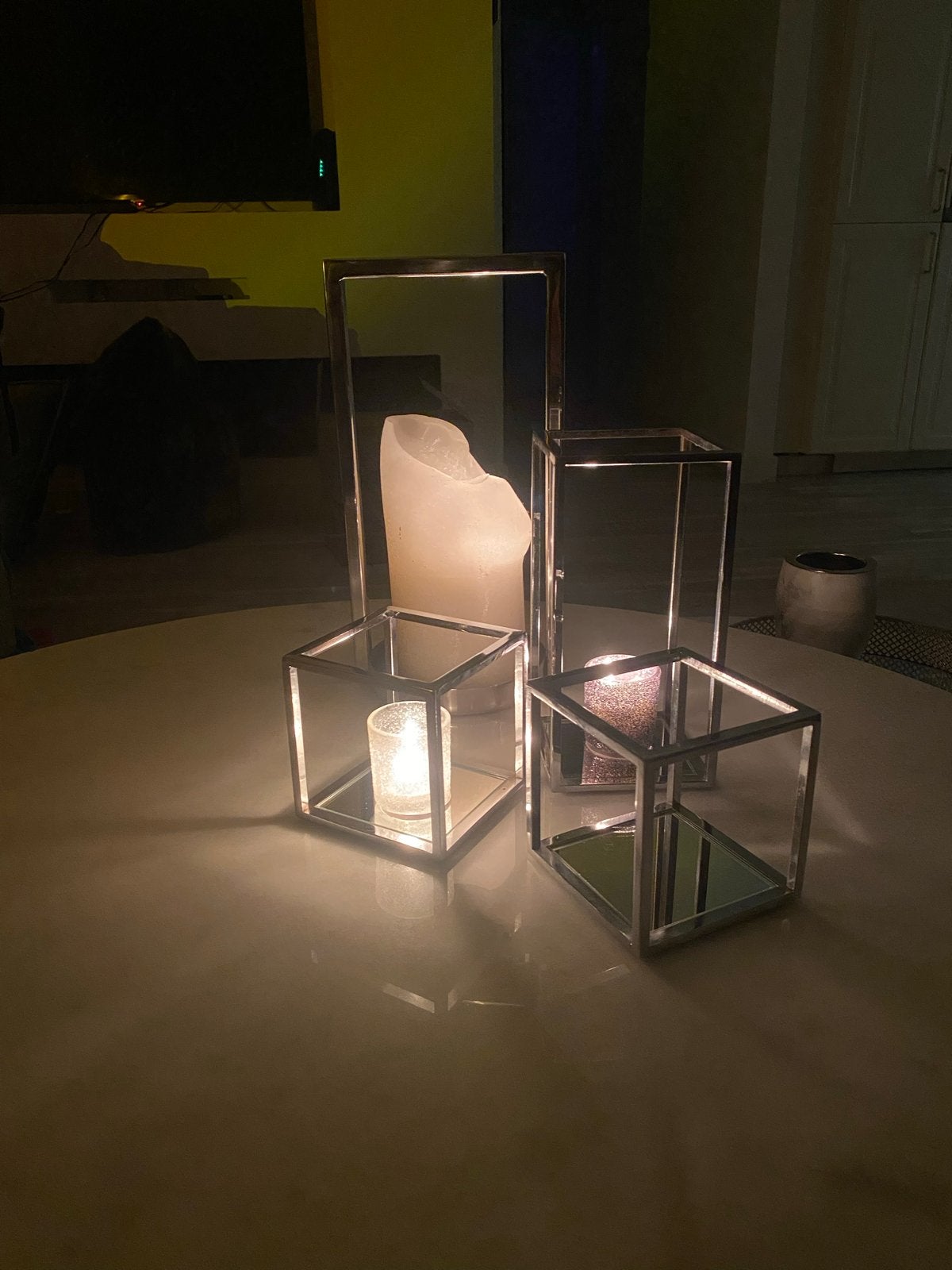 Set van 4 Colmore Kaarshouders, Ophalen, Gebruikt, Kandelaar, Zilver