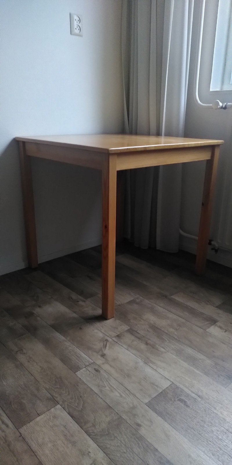 Ikea Ingo eettafel, grenenhout, H73xB75xD75, Ophalen, Gebruikt, 50 tot 100 cm, Vierkant