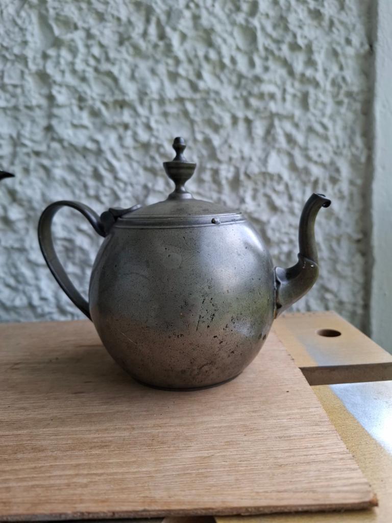 Antieke thee kannetjes, Antiek en Kunst, Antiek | Tin, Ophalen of Verzenden