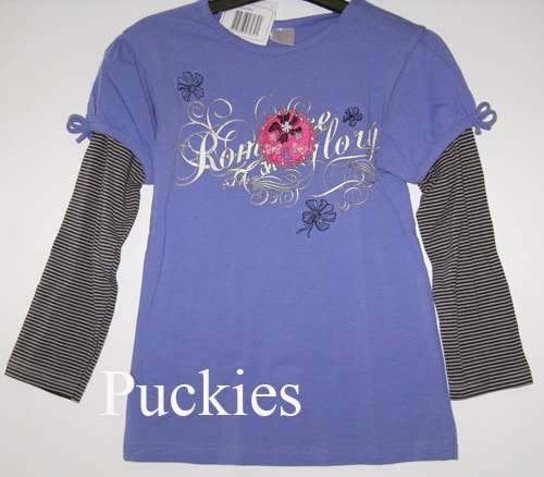 Dirkje longsleeve lila/zwart/grijs maat 110 NIEUW (9238), Kinderen en Baby's, Kinderkleding | Maat 110, Meisje, Dirkje, Nieuw
